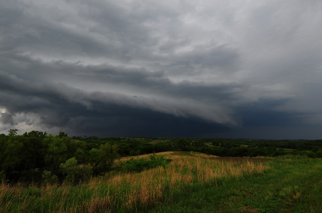 A view of the storm line from Seat Conservation Area